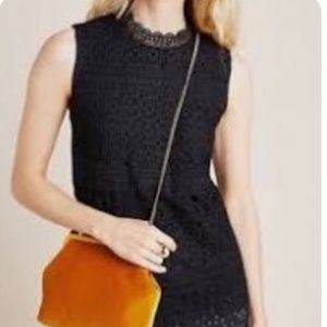 Anthropologie Sleeveless Black Lace Top by Daniel Rain